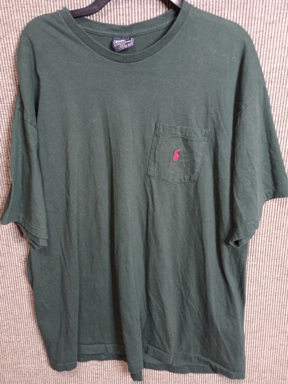 Polo By Ralph Lauren XXL T-shirt Pocket Front Green